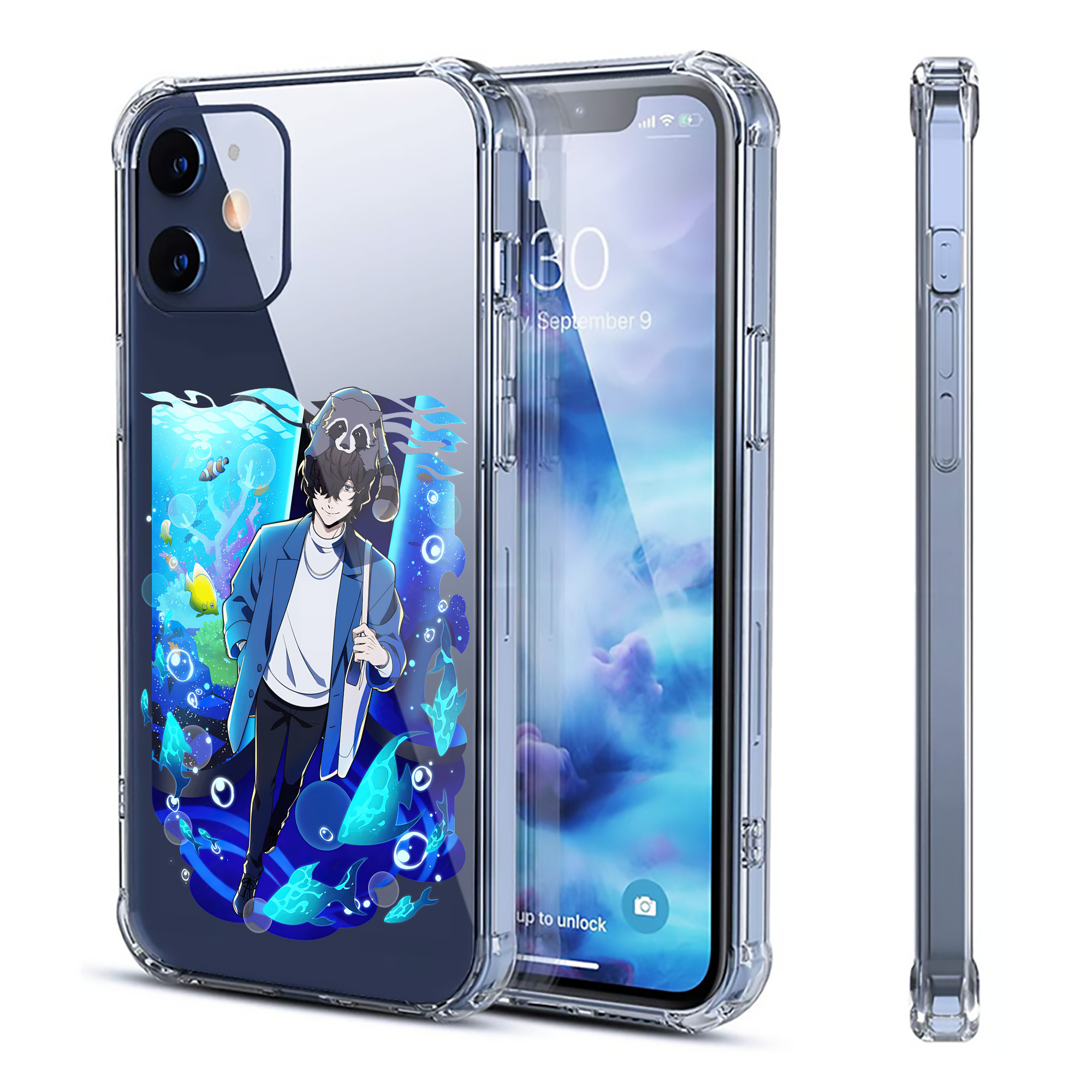 （画像用） 文豪ストレイドッグス Bungo Stray Dogs 【iPhone 12シリーズ対応】透明スマホケース（クリアソフトケース）